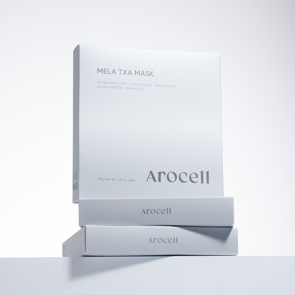 Гідрогелева маска з транексамовою кислотою, глутатіоном та арбутином Arocell Mela TXA Mask, 4pcs * 43g MC - 021201 фото