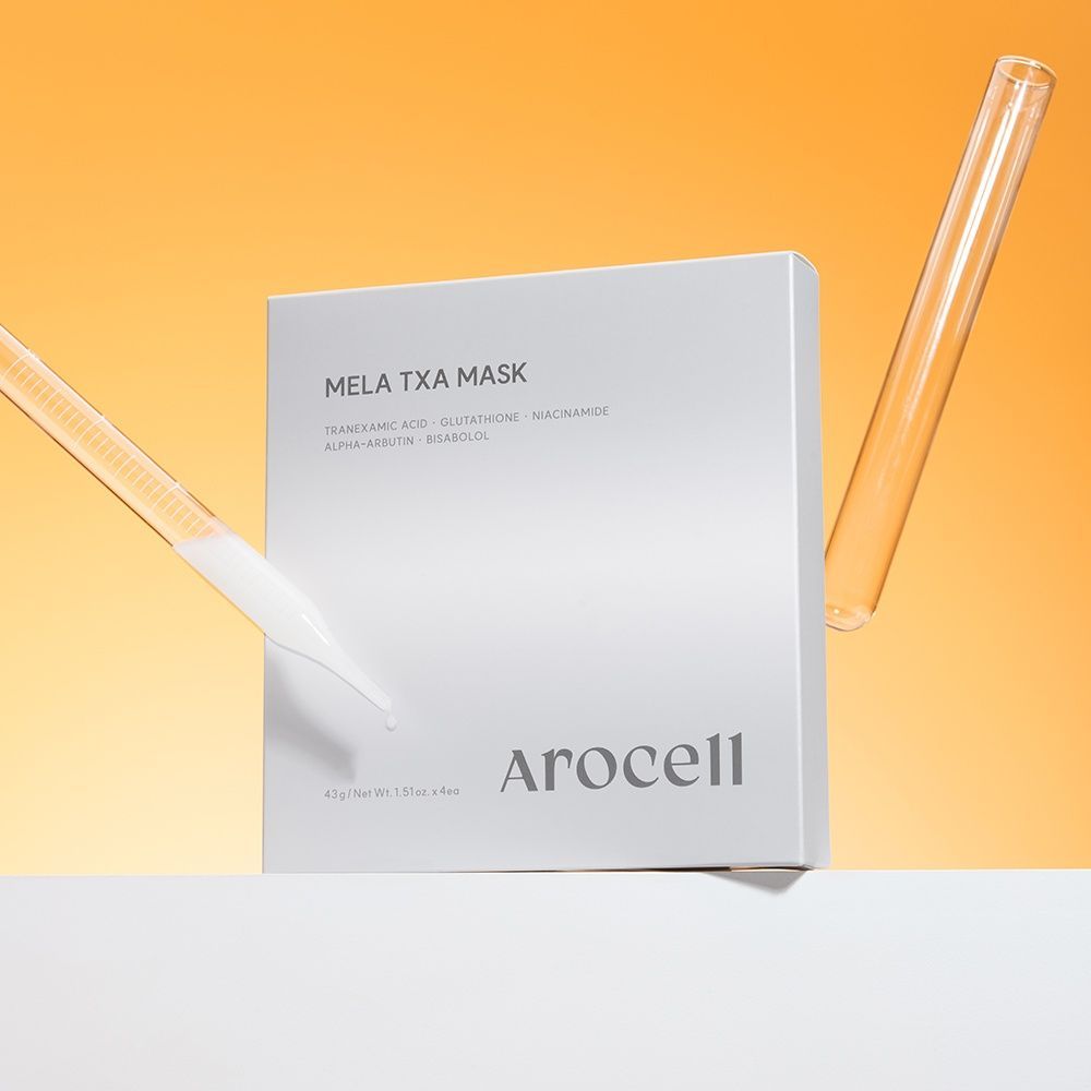Гідрогелева маска з транексамовою кислотою, глутатіоном та арбутином Arocell Mela TXA Mask, 4pcs * 43g MC - 021201 фото