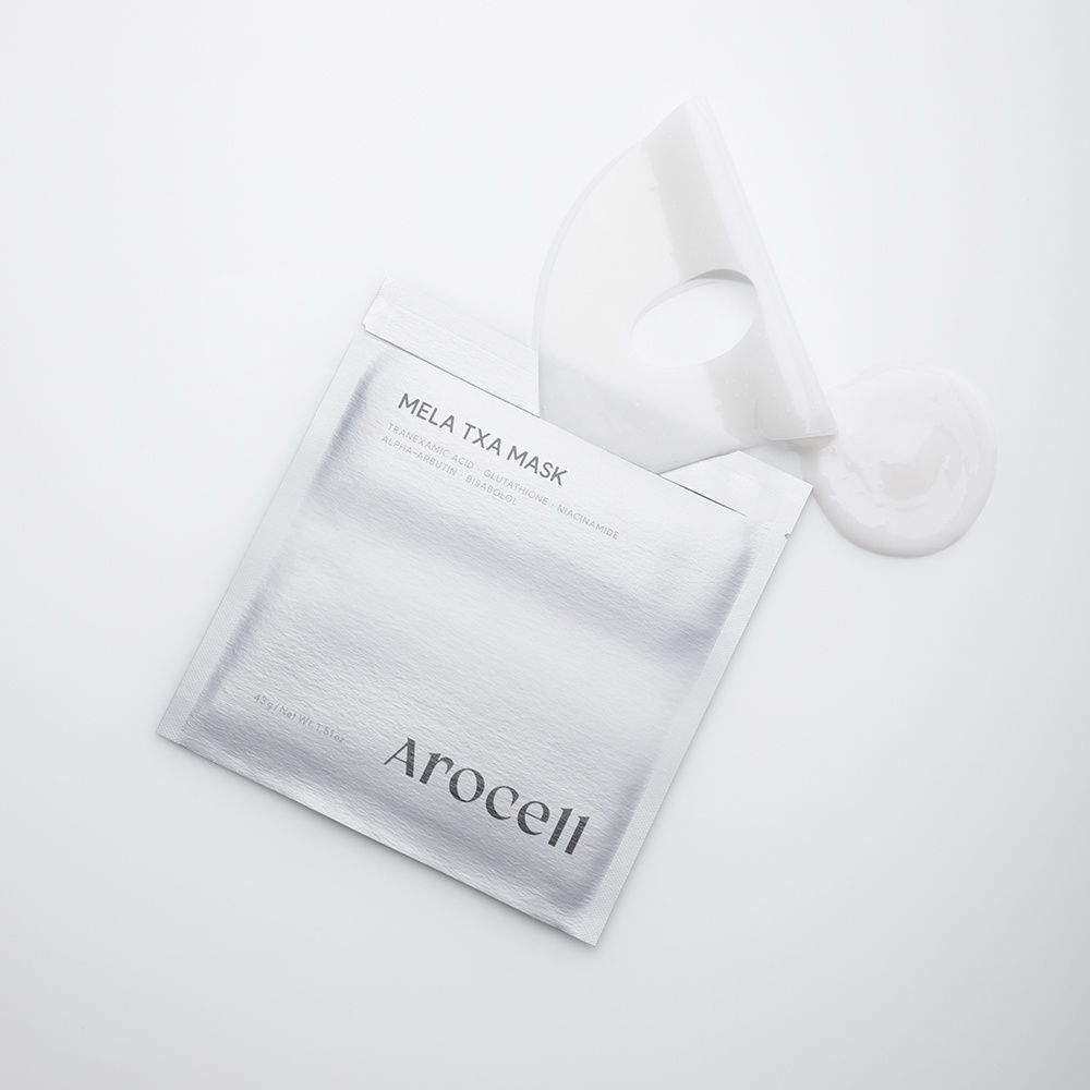 Гідрогелева маска з транексамовою кислотою, глутатіоном та арбутином Arocell Mela TXA Mask, 4pcs * 43g MC - 021201 фото