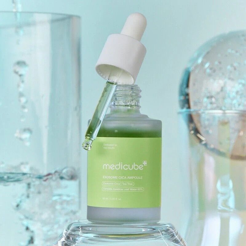 Купити Заспокійлива сироватка з екзосомами центели та чайним деревом Medicube Exosome Cica Ampoule, 30ml Medicube