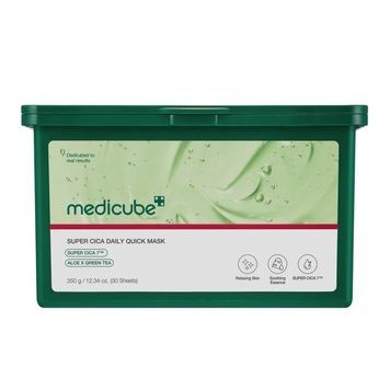 Купити Набір заспокійливих масок з центелою, алое та зеленим чаєм Medicube Super Cica Daily Quick Mask, 30pcs Medicube