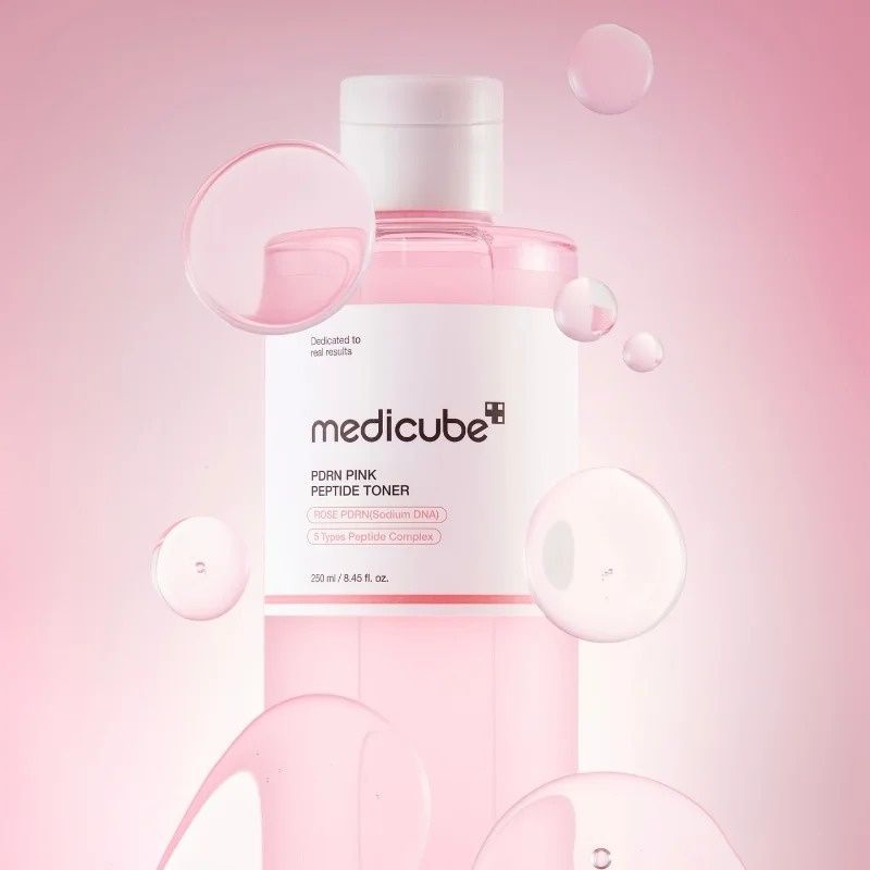 Заспокійливий тонер з полінуклеотидами та центелою Medicube PDRN Pink Cica Soothing Toner, 250ml MC - 022185 фото
