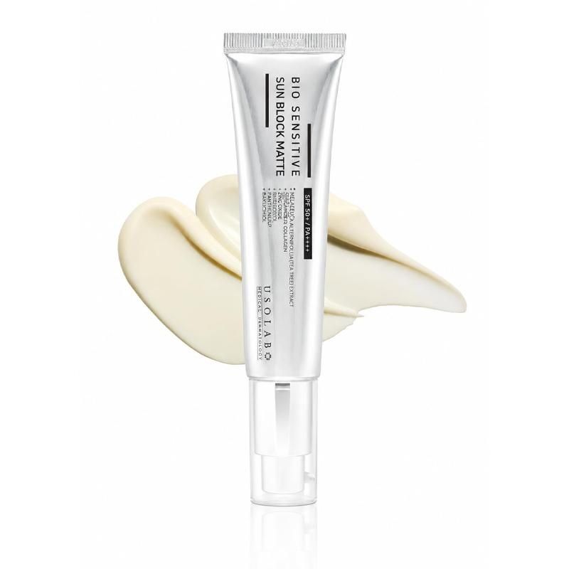 Купити Сонцезахисний матувальний крем для обличчя USOLAB Bio Sensitive Sun Block Matte, 50 мл USOLAB