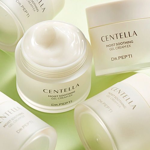 Купити Заспокійливий гель-крем для обличчя з центелою DR.PEPTI Centella Moist Soothing Gel Cream EX, 70 мл DR.PEPTI