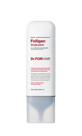 Купити Оздоровлююча маска-догляд для шкіри голови Dr.FORHAIR Folligen Scalp Pack, 250ml Dr.FORHAIR