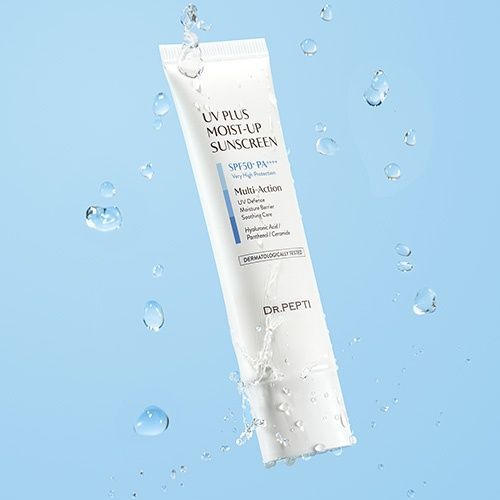 Купити Зволожувальний сонцезахисний крем для обличчя Dr.Pepti UV Plus Moist-Up Sunscreen SPF50+ PA++++, 50 мл DR.PEPTI