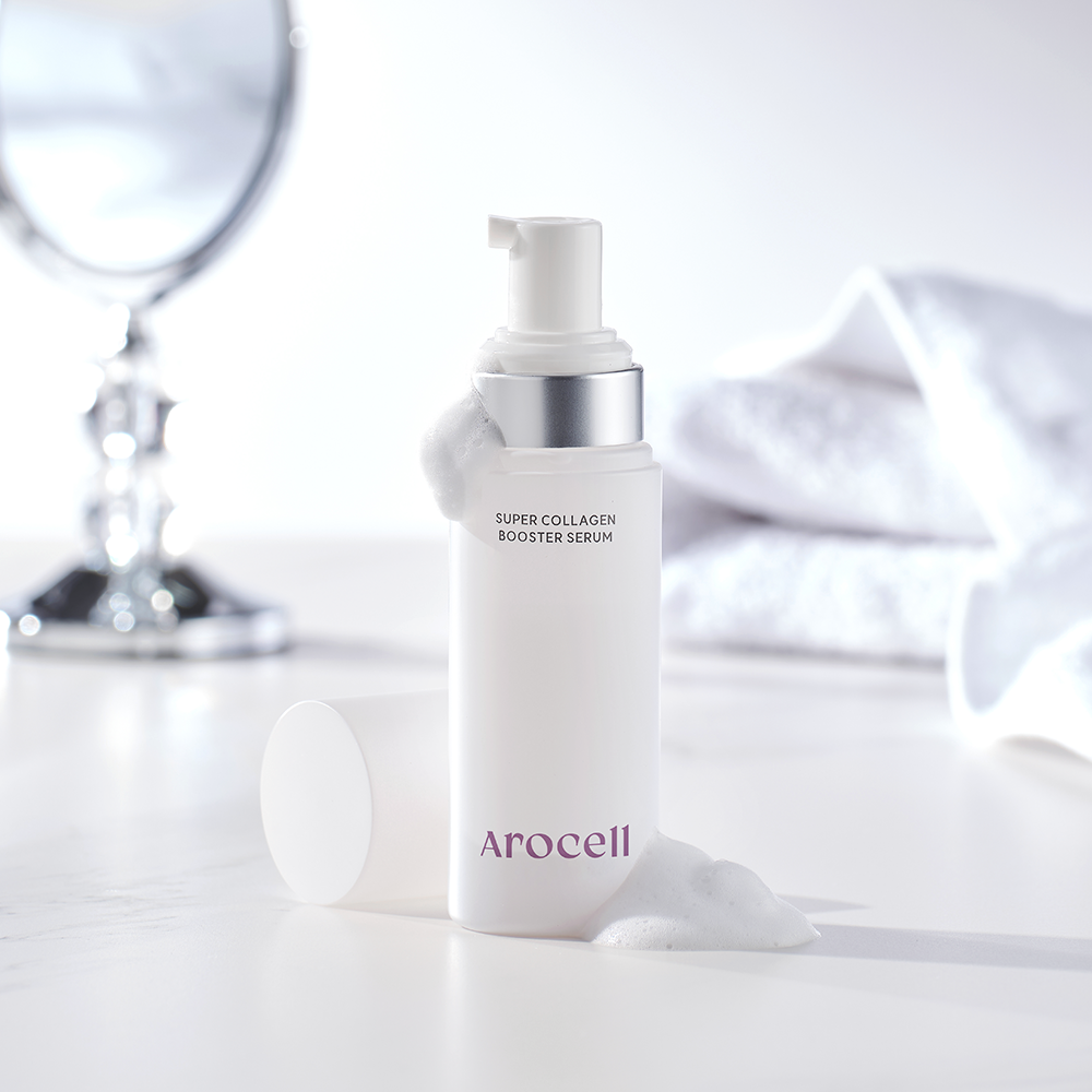 Бульбашкова сироватка з колагеном та гіалуроновою кислотою Arocell Super Collagen Booster Serum, 70ml MC - 021179 фото