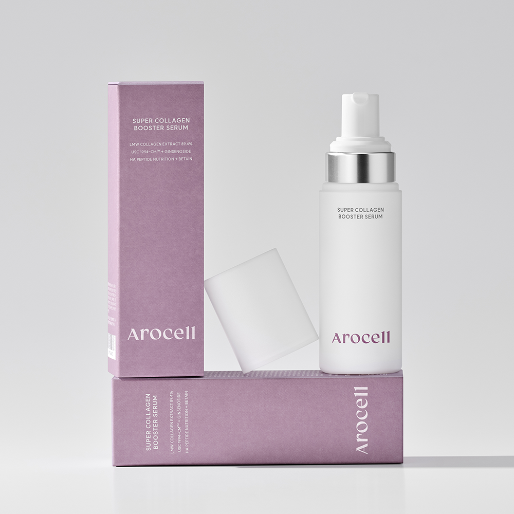 Бульбашкова сироватка з колагеном та гіалуроновою кислотою Arocell Super Collagen Booster Serum, 70ml MC - 021179 фото