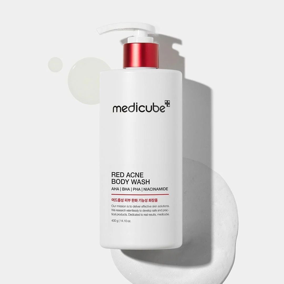 Купити Протизапальний гель для душу з кислотами Medicube Red Acne Body Wash, 400g Medicube