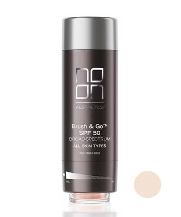 Мінеральна пудра для всіх типів шкіри NOON Aesthetics Brush & Go SPF 50, відтінок 01 MC - 011293 фото