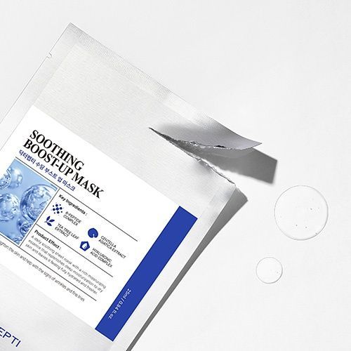 Купити Заспокійлива тканинна маска для обличчя DR.PEPTI Soothing Boost Up Mask, 25 мл x 5 шт DR.PEPTI