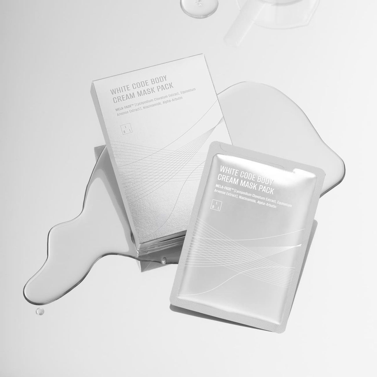 Купити Кремова маска для освітлення та сяйва тіла LUBYLAB White Code Body Cream Mask Pack, 20 мл x 5 шт LUBYLAB