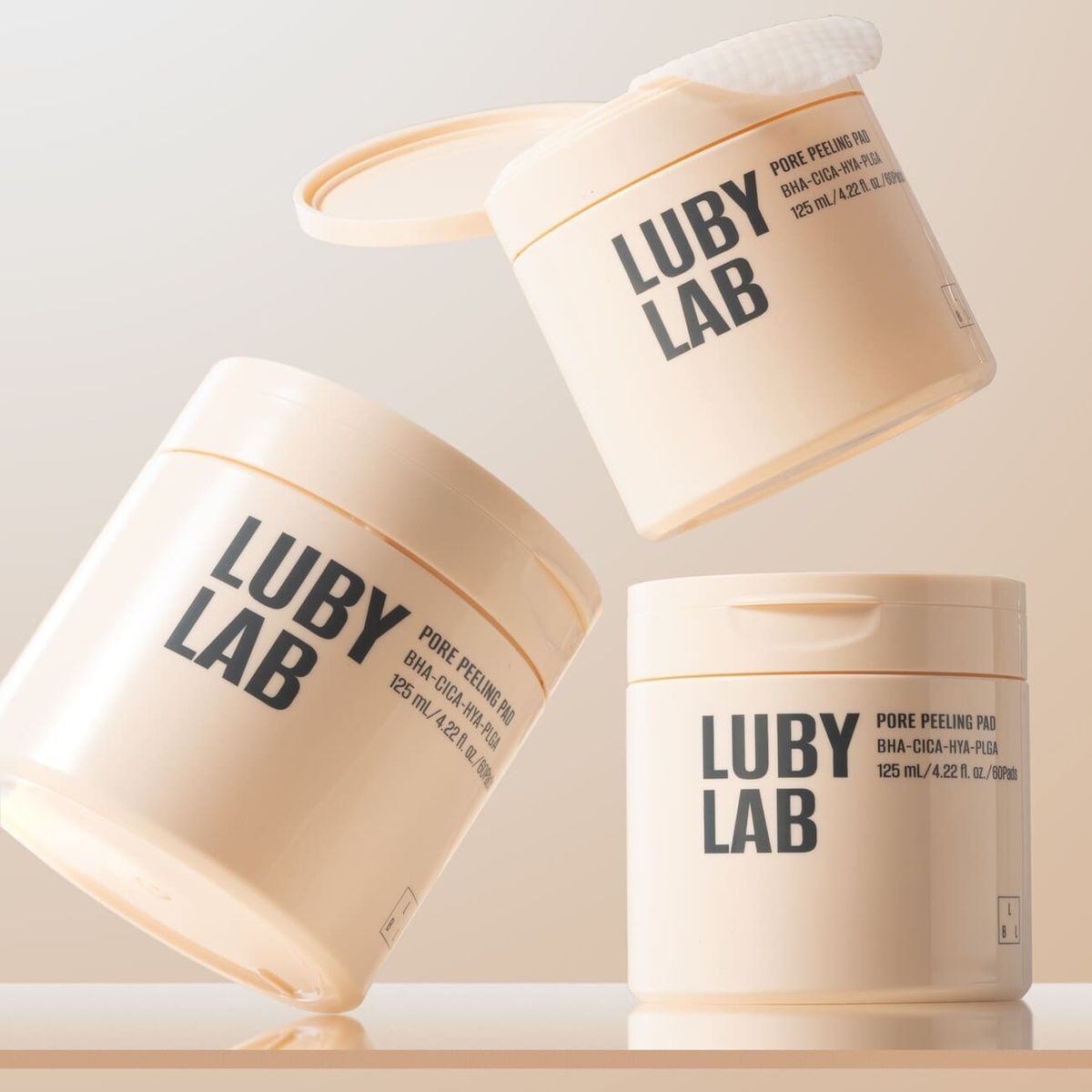 Купити Пілінг-пади для очищення пор обличчя LUBYLAB Pore Peeling Pad, 125 мл / 60 шт LUBYLAB