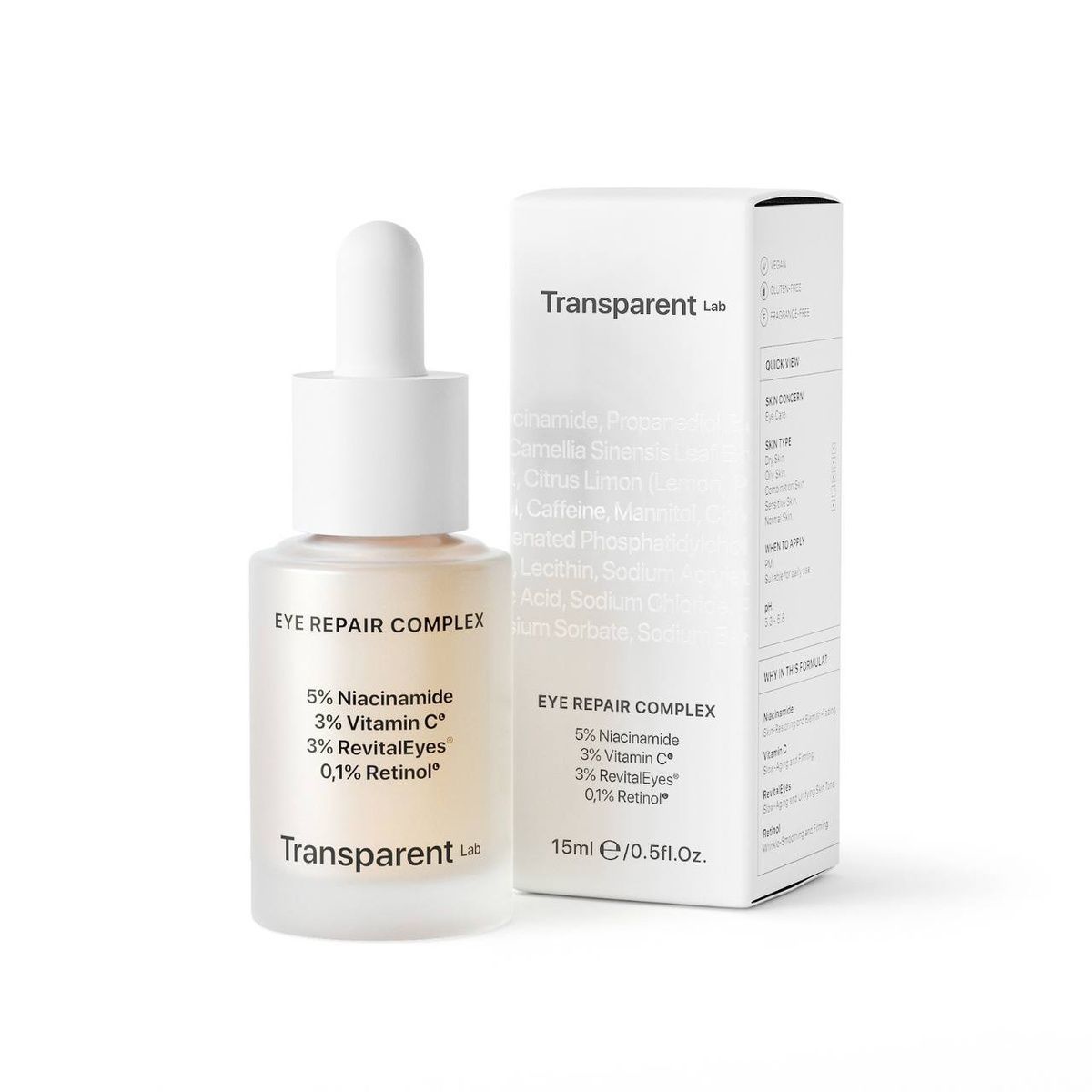Купити Нічна сироватка для контуру очей TRANSPARENT-LAB EYE REPAIR COMPLEX, 15ml TRANSPARENT LAB