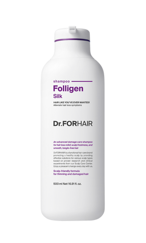Купити Шампунь для сухого та пошкодженого волосся Dr.FORHAIR Folligen Silk Shampo, 500ml Dr.FORHAIR