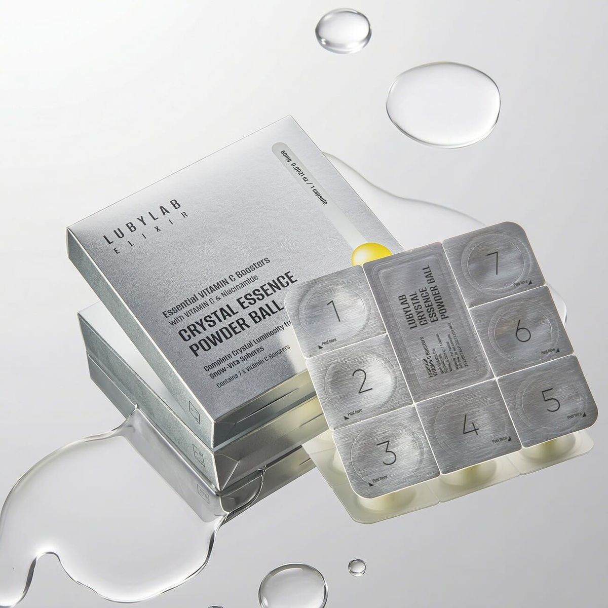 Купити Есенція-пудра для сяйва шкіри з вітаміном C LUBYLAB Crystal Essence Powder Ball, 60 мг LUBYLAB