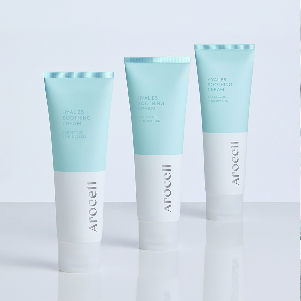 Заспокійливий крем з 5% пантенолу для чутливої шкіри Arocell Hyal B5 Soothing Cream, 80ml MC - 021194 фото