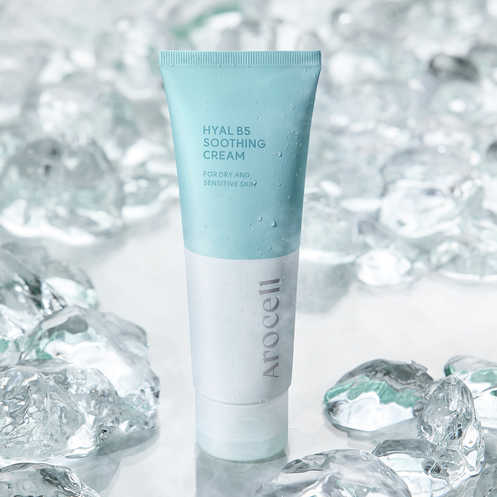 Заспокійливий крем з 5% пантенолу для чутливої шкіри Arocell Hyal B5 Soothing Cream, 80ml MC - 021194 фото