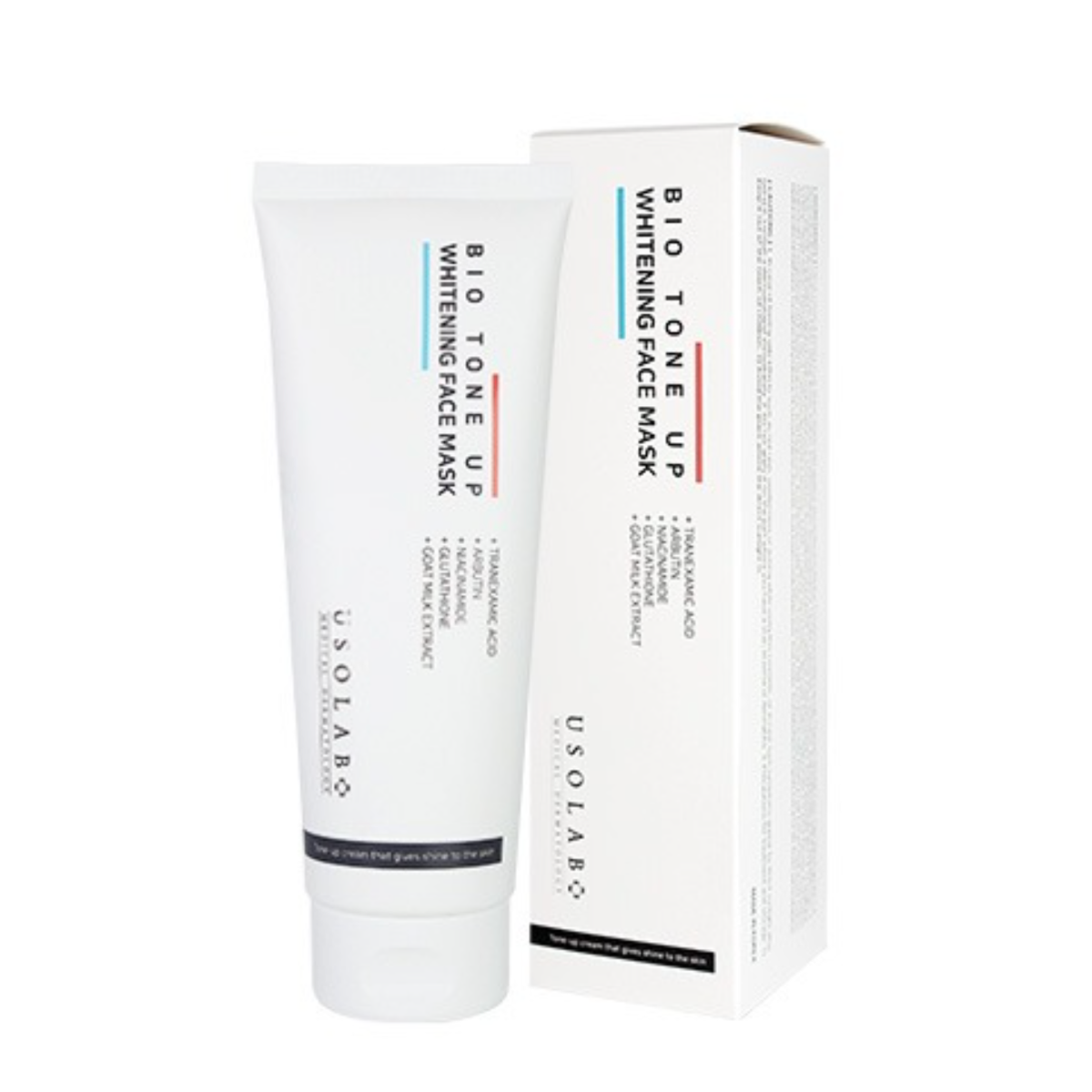 Купити Освітлювальна маска для обличчя для сяйва шкіри USOLAB Bio Tone Up Whitening Mask, 250 мл USOLAB