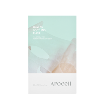 Заспокійлива маска з пантенолом та гіалуроновою кислотою Arocell 10 Hyal B5 Soothing Masks, 10pcs * 30ml MC - 021195 фото