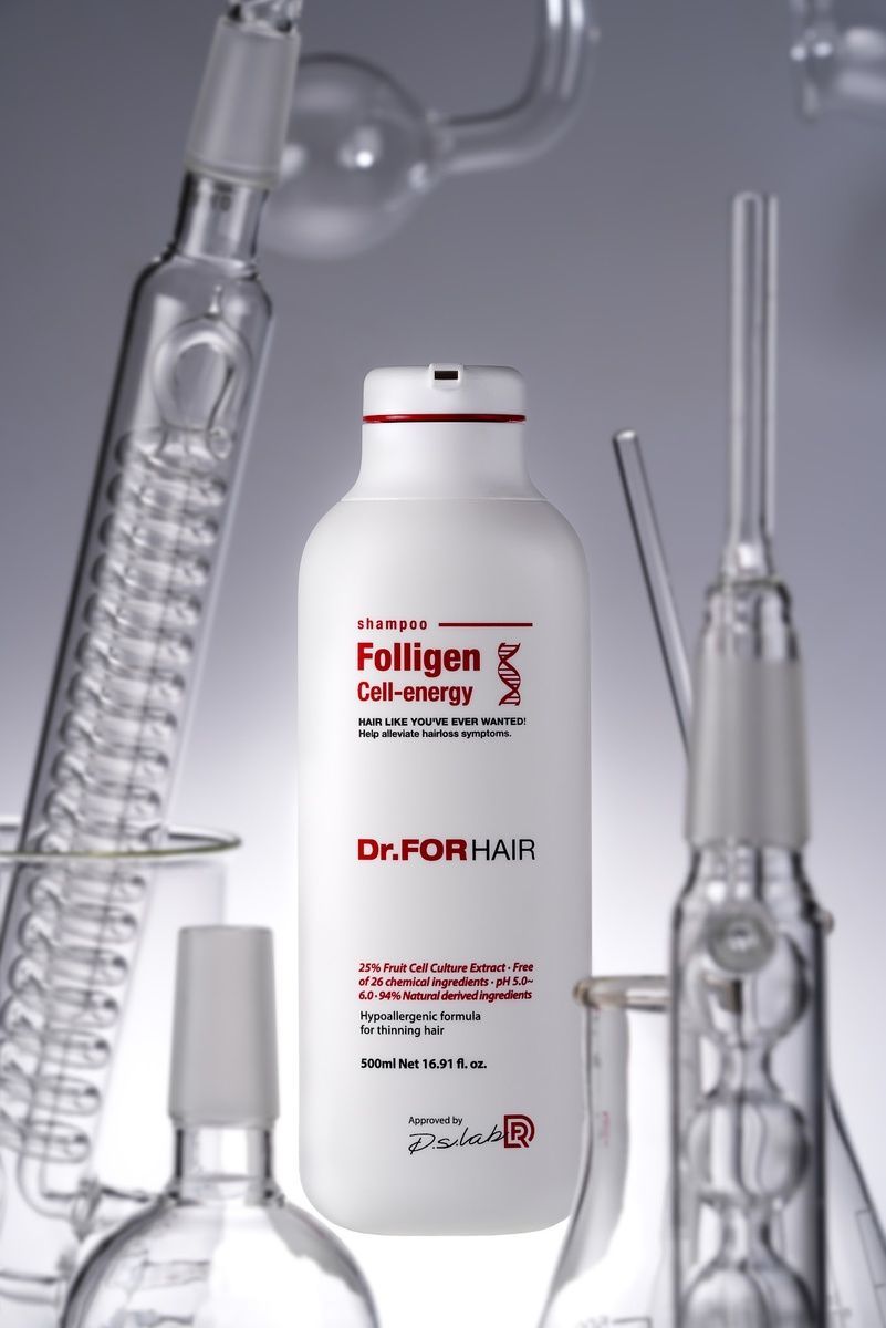 Купити Шампунь для зміцнення та відновлення зрілого волосся Dr.FORHAIR Folligen Cell Energy Shampoo, 500ml Dr.FORHAIR