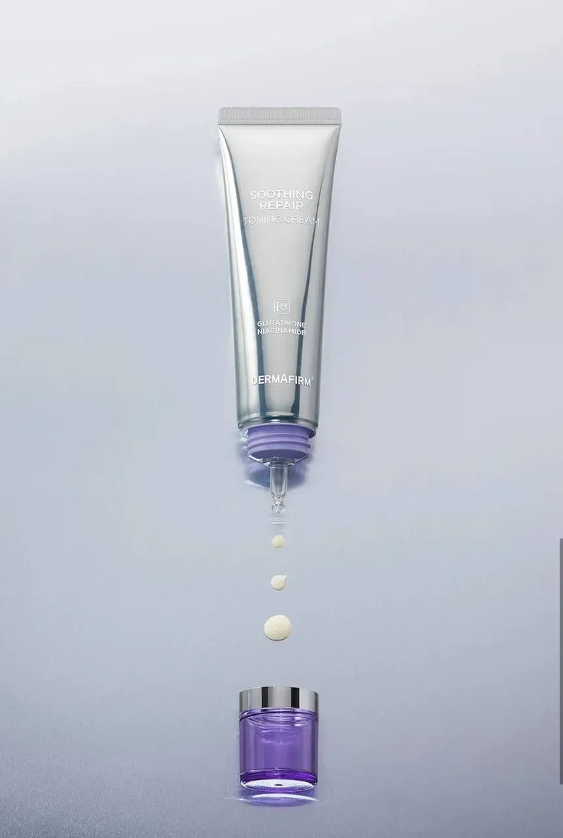 Купити Тонізуючий крем з глутатіоном та бакучіолом Soothing Repair Toning Cream R4, 50ml DermaFirm