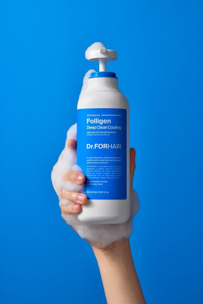 Купити Глибокоочищаючий шампунь з ефектом охолодження Dr.Forhair Folligen Deep Clean Cooling Shampoo, 500ml Dr.FORHAIR