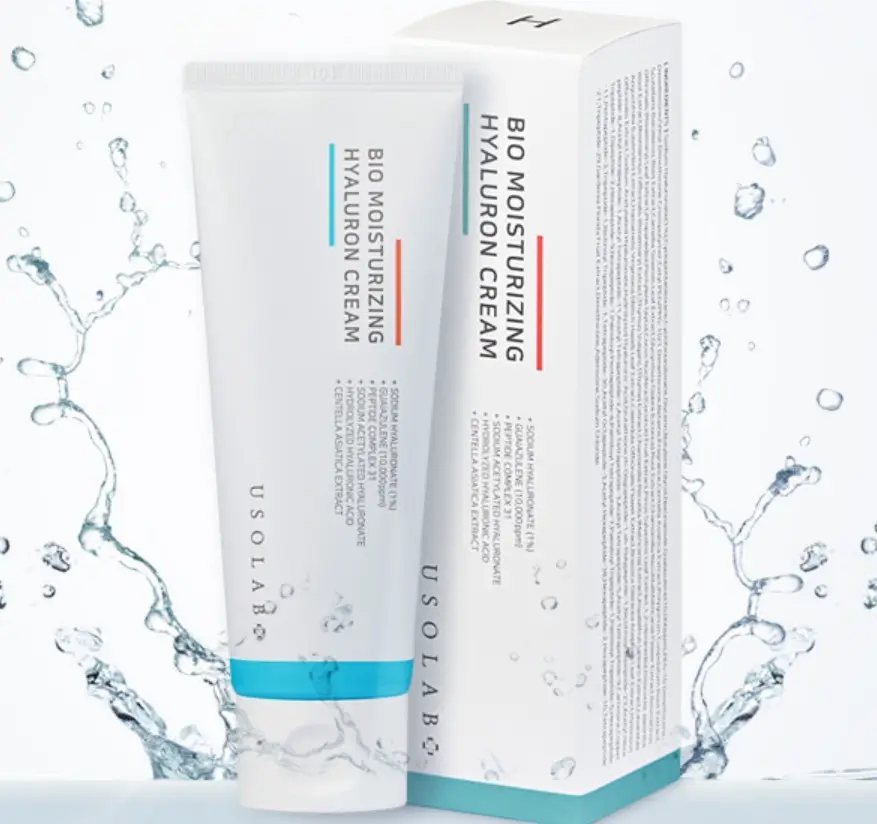 Купити Зволожувальний крем для обличчя з ефектом ліфтингу USOLAB Bio Moisturizing Hyaluron Cream, 100 мл USOLAB